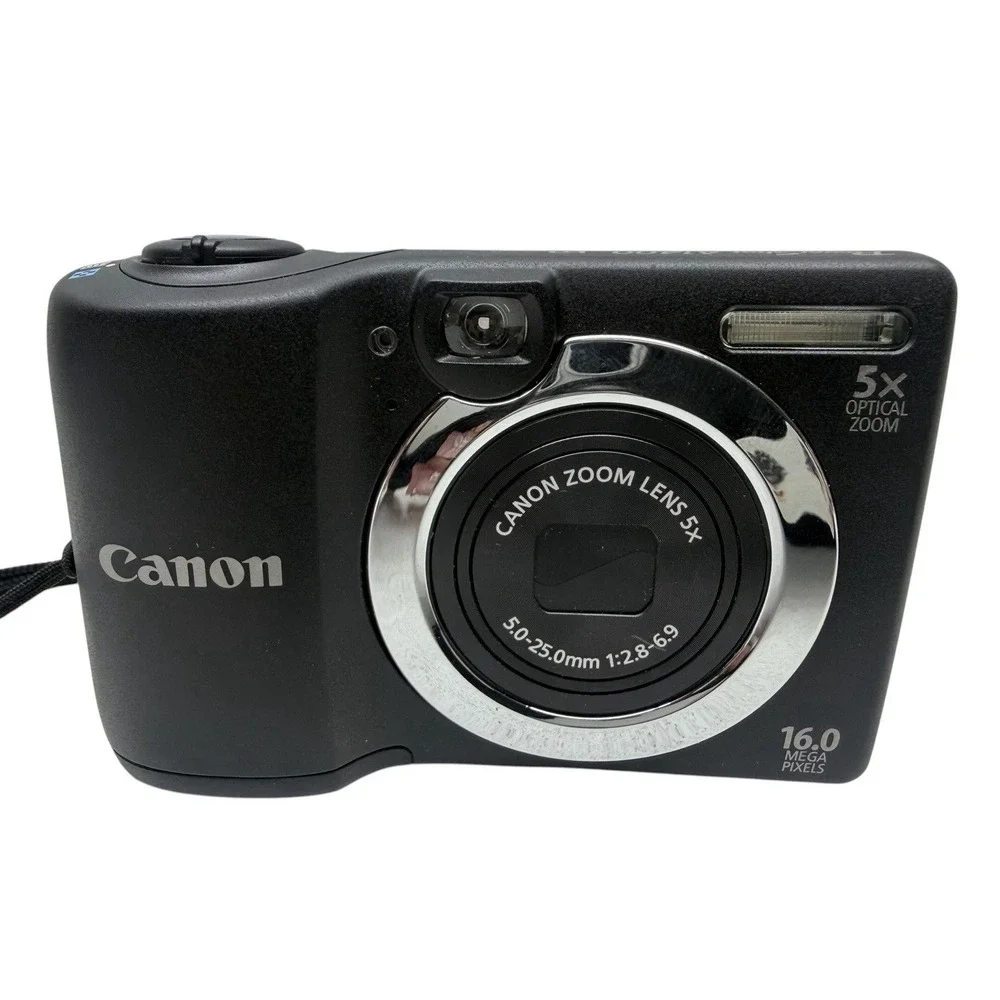 Canon PowerShot A1400 HD 16MP Digital Camera 5X Zoom w/ Case, 4GB SD Card Tested